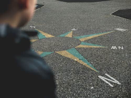 Compass playground marking